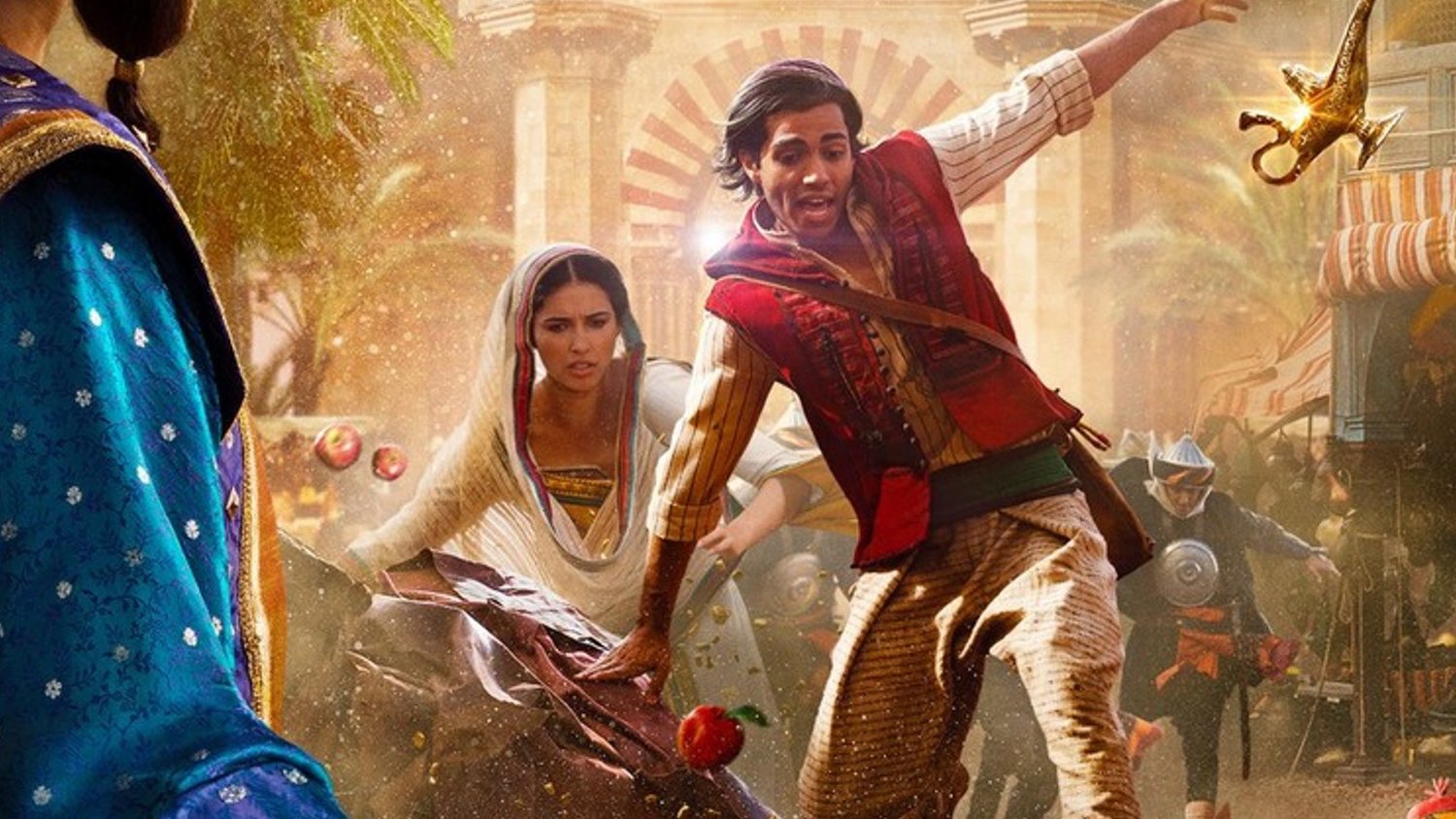 First off is this fun new clip of Aladdin ( Mena Massoud ) making his first...