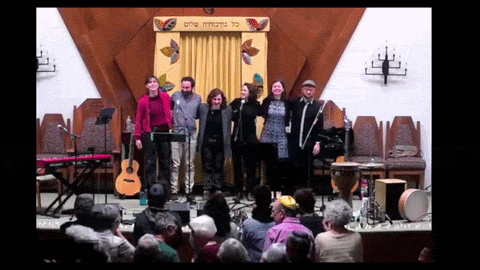 Musicians taking a bow at One Night. One Stage.
