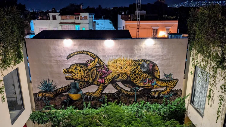 mural in Oaxaca Mexico 