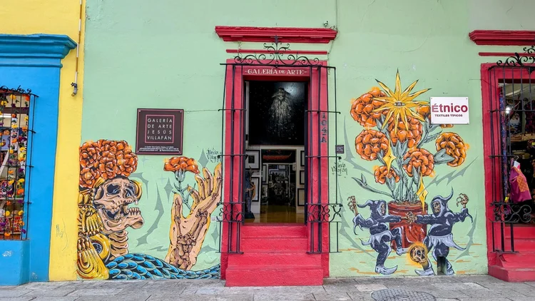 mural in Oaxaca Mexico 
