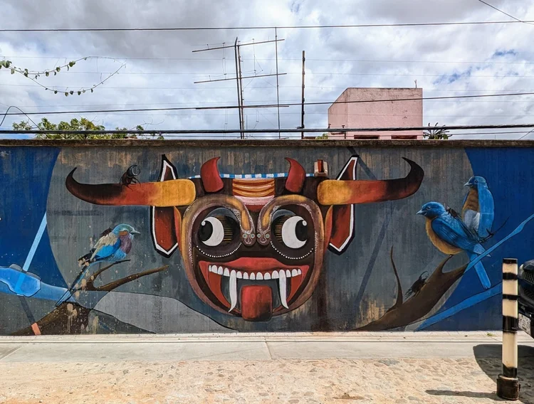 mural in Oaxaca Mexico 