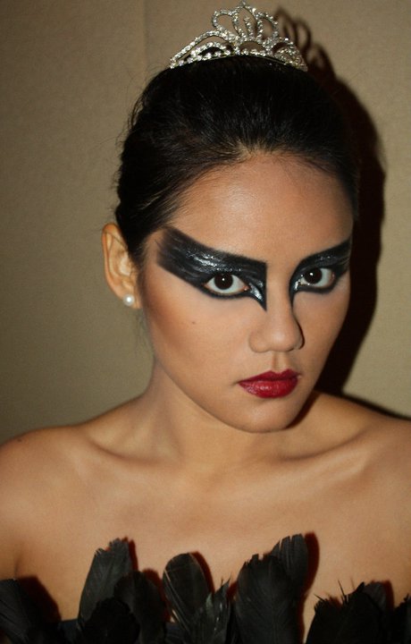 MAC's Black Swan makeup done with Bobbi Brown products! 
