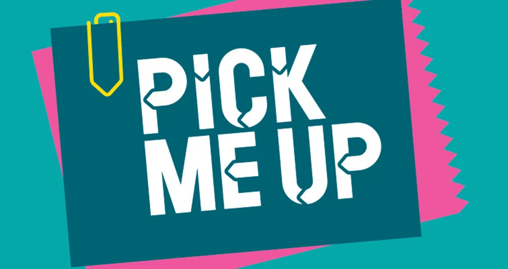 Could you pick me up. Pick me up. pick me up 3d. pick me стиль. красед фоад лого.