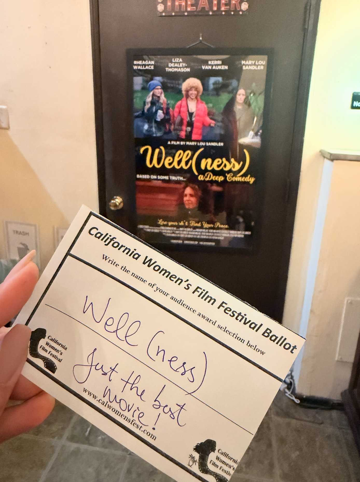 WELL(NESS) at the California Women's Film Festival premiere