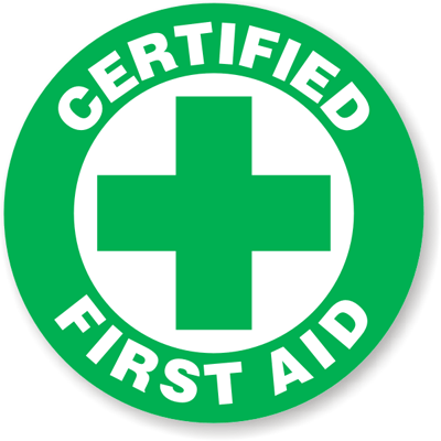 Certified First Aid badge