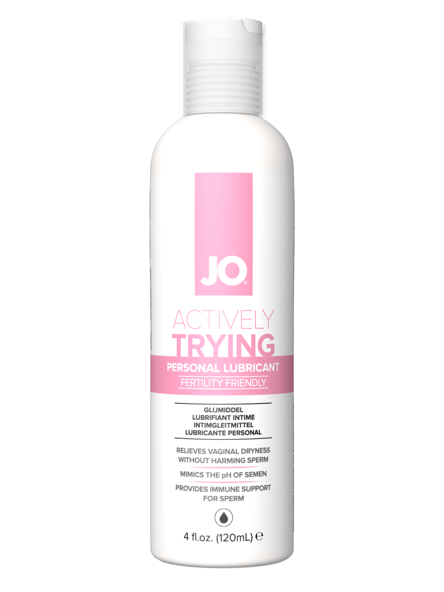 JO® ACTIVELY TRYING lubricant creates a healthy environment for sperm with ...