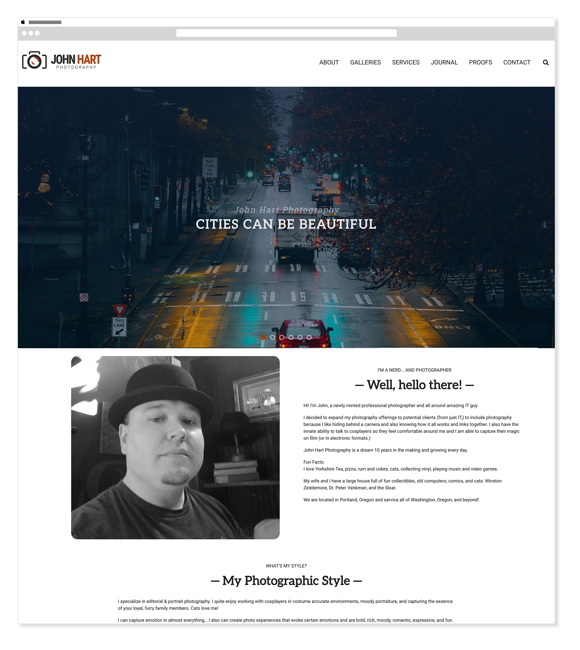 John Hart Photography 2025 — Updated Homepage
