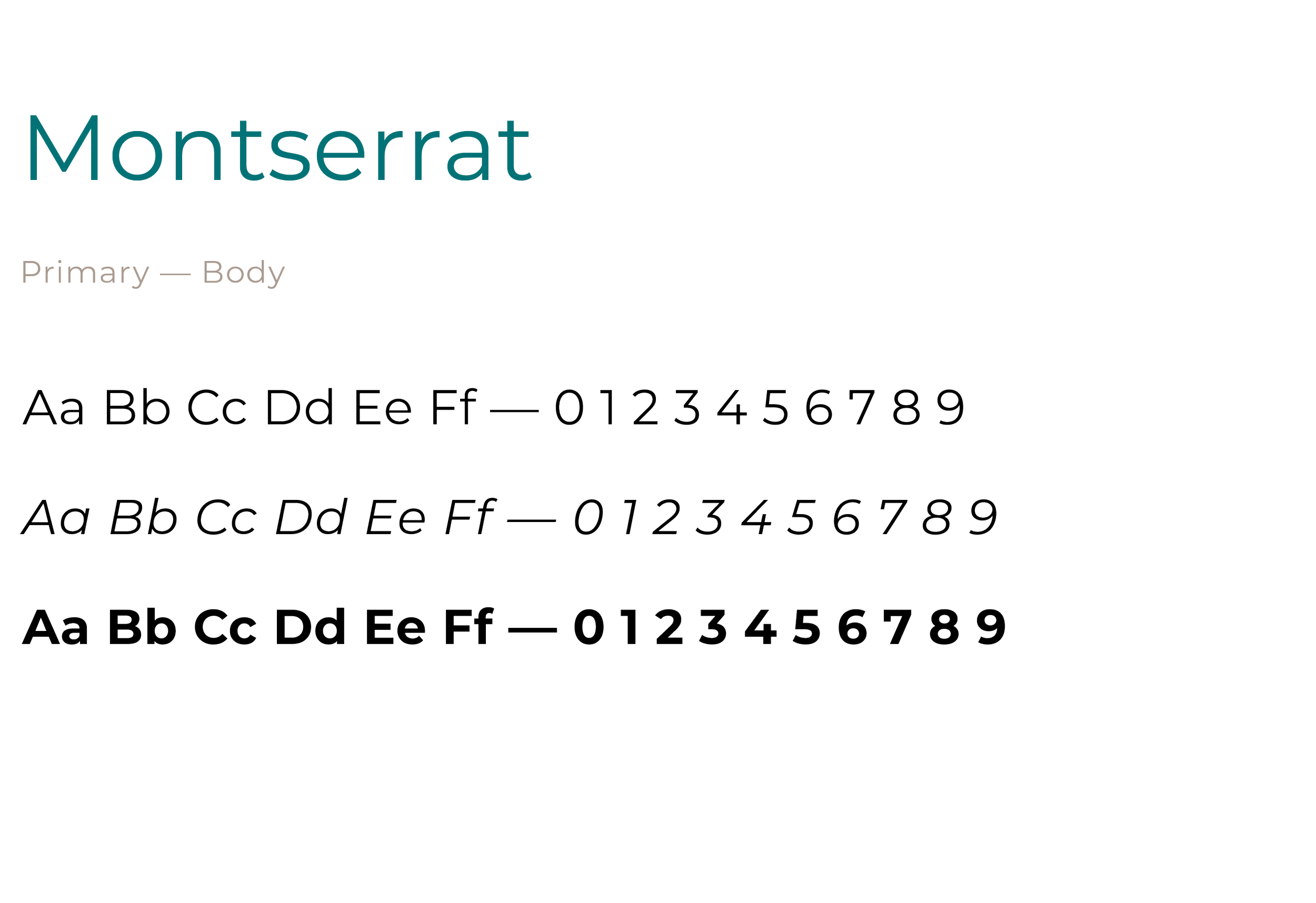 Vernier Typography - Montserrat