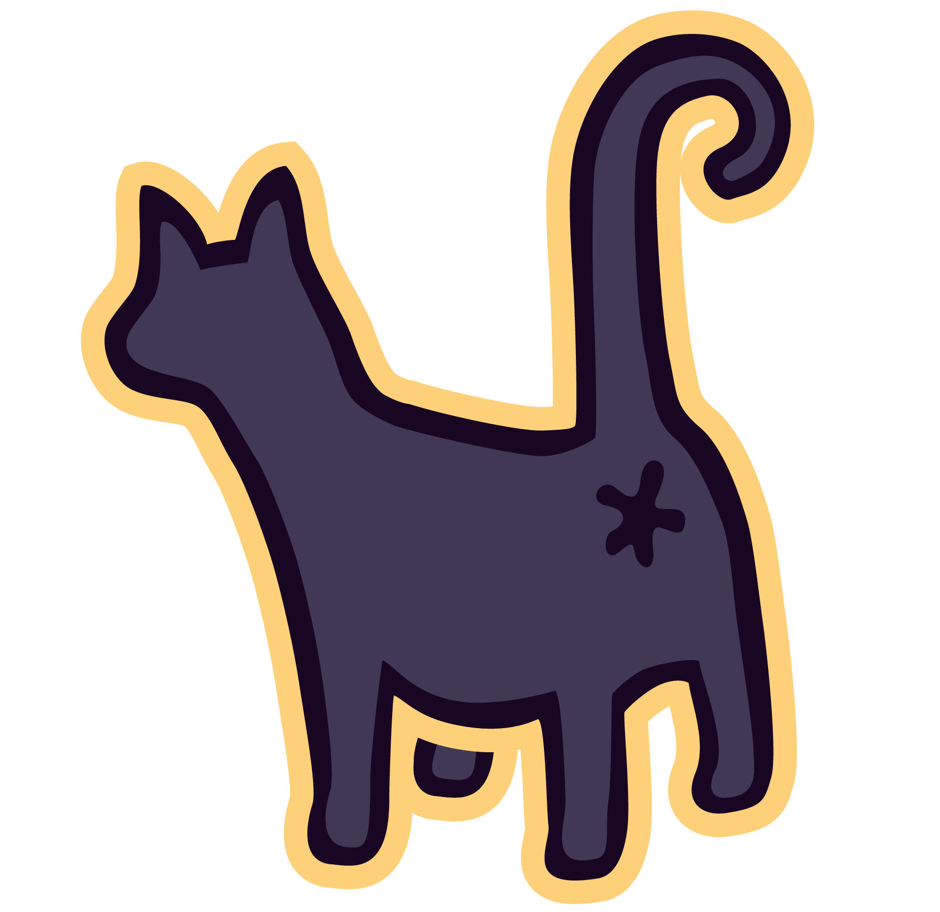 Cat butt emoji