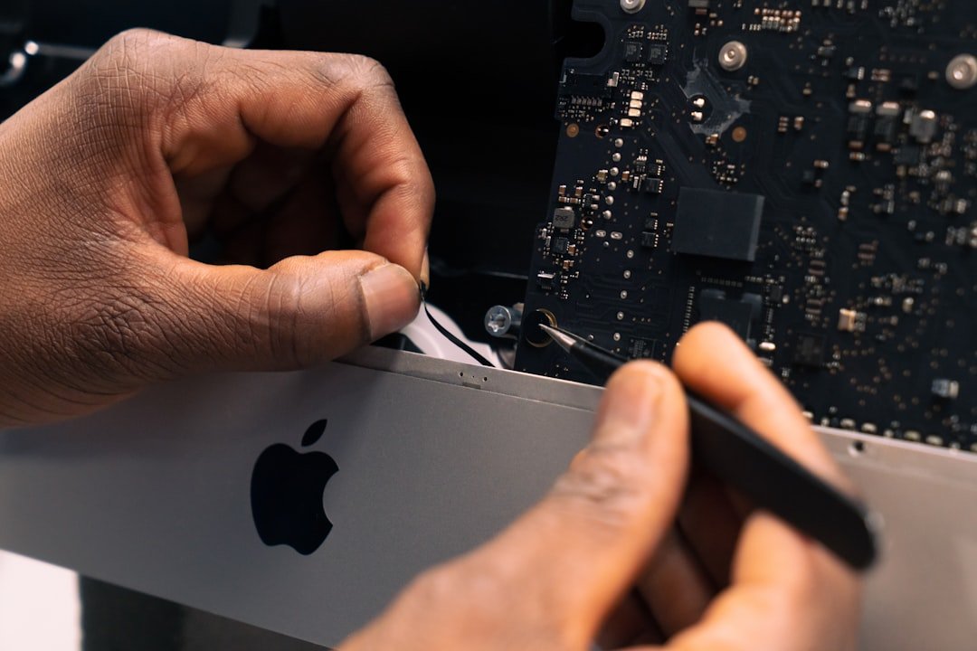 iMac repair — opening up the machine
