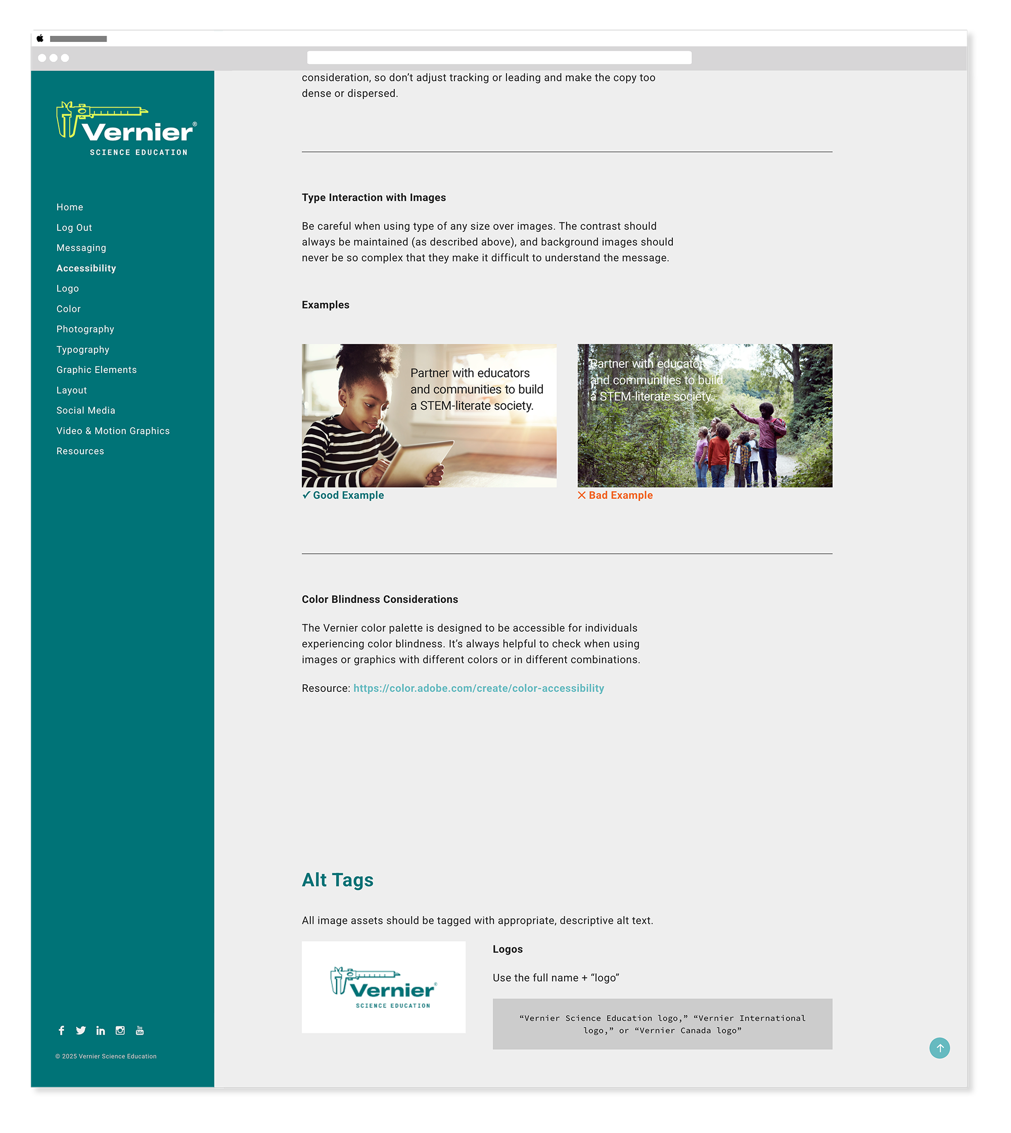 Vernier brand guide accessibility mid 6