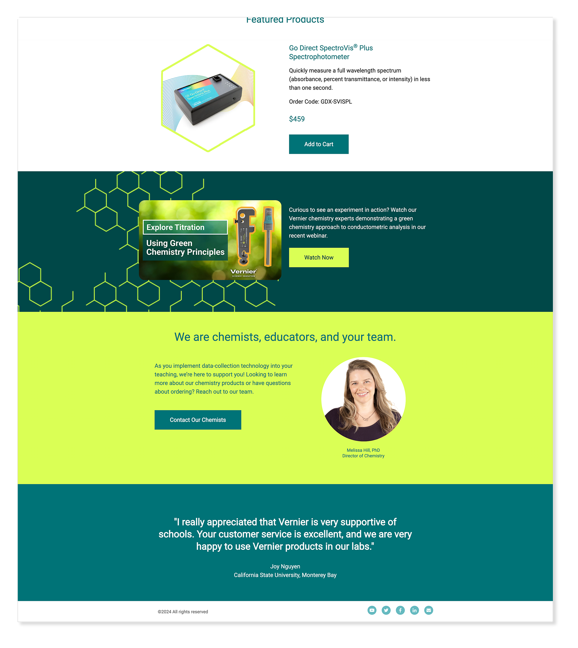 Green Chemistry — footer section