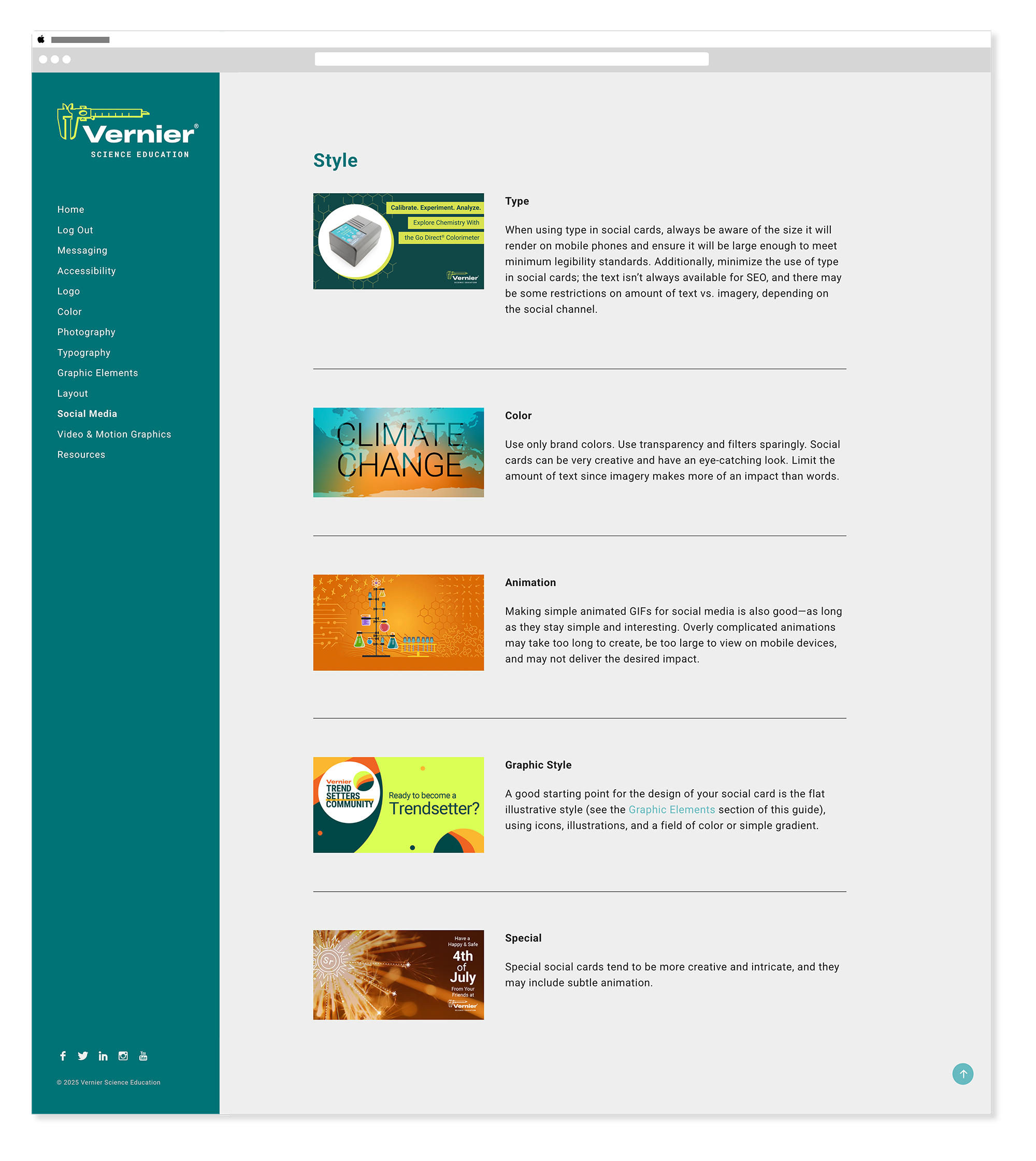 Vernier brand guide social media mid 1