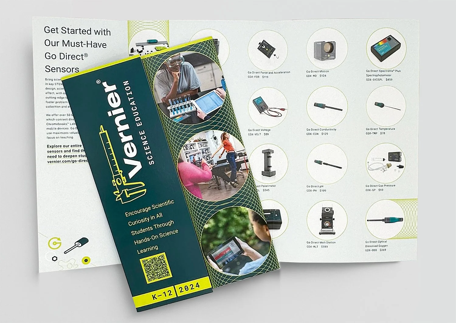 Vernier Science Education Print Collateral