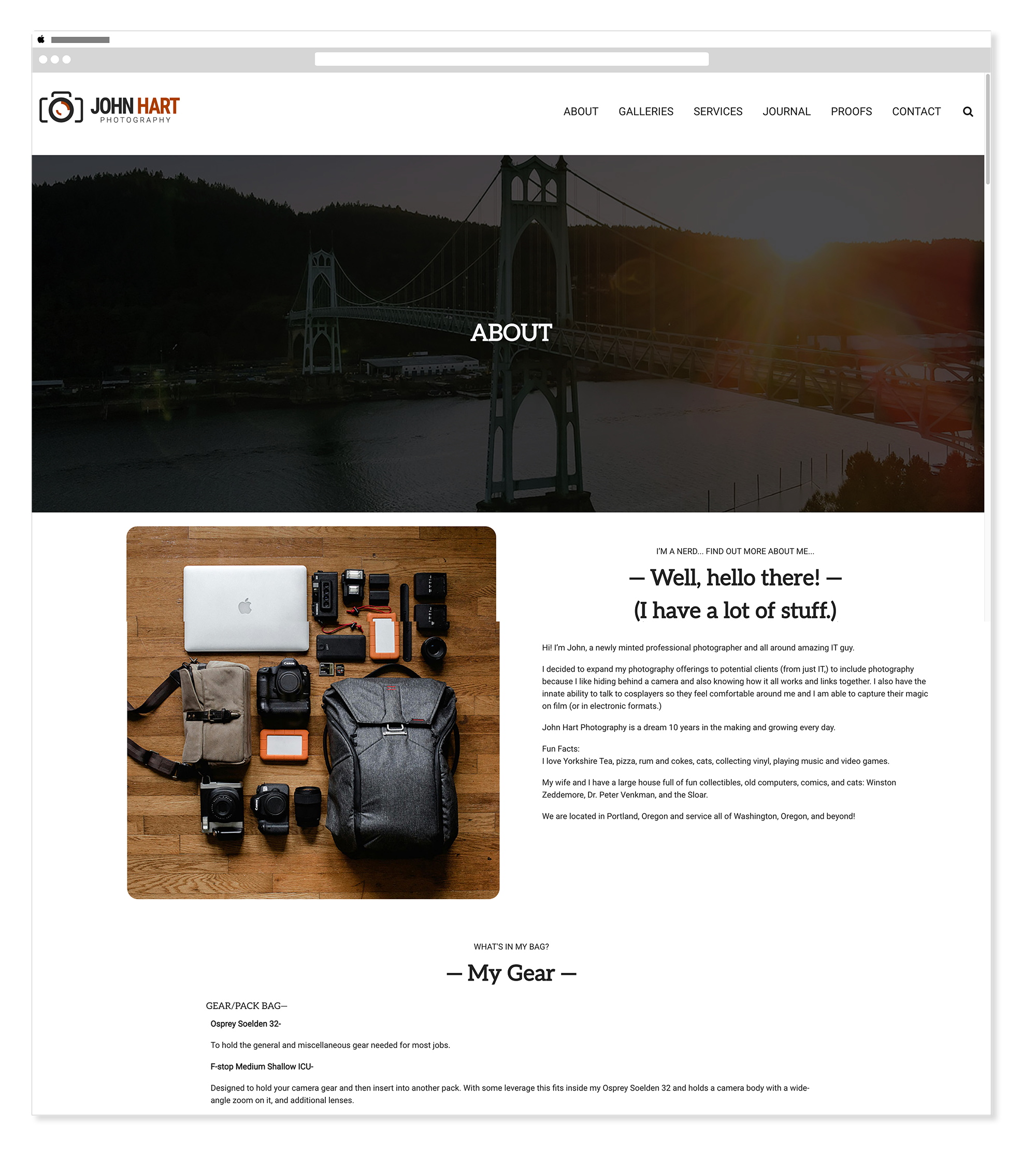 John Hart Photography 2025 — Updated About