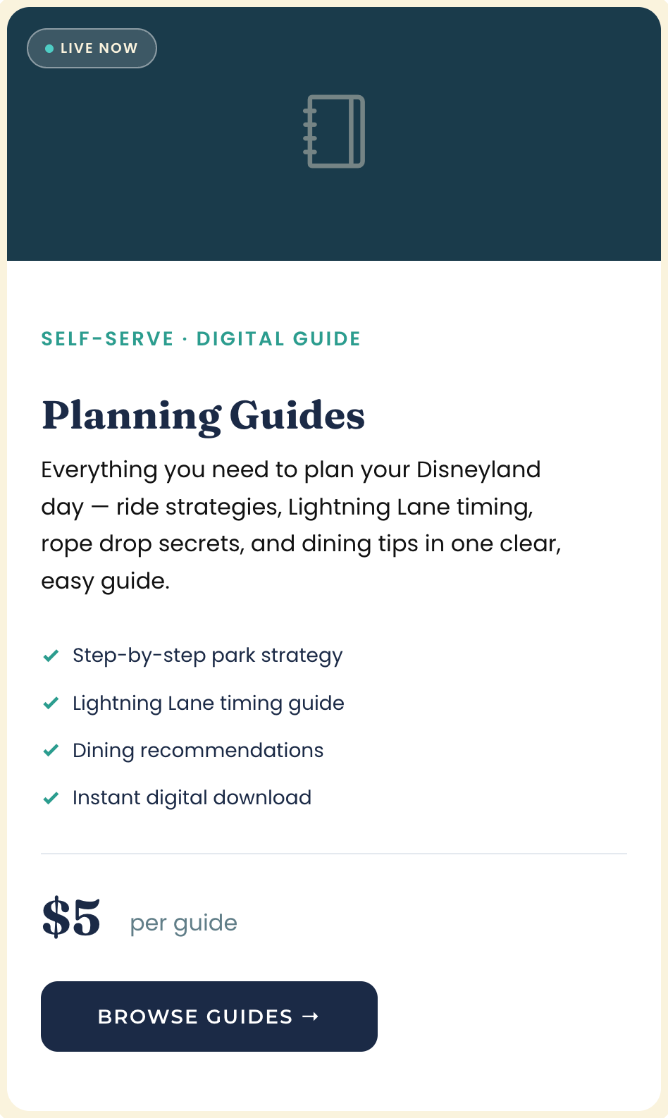 So Much Magic planning guide card