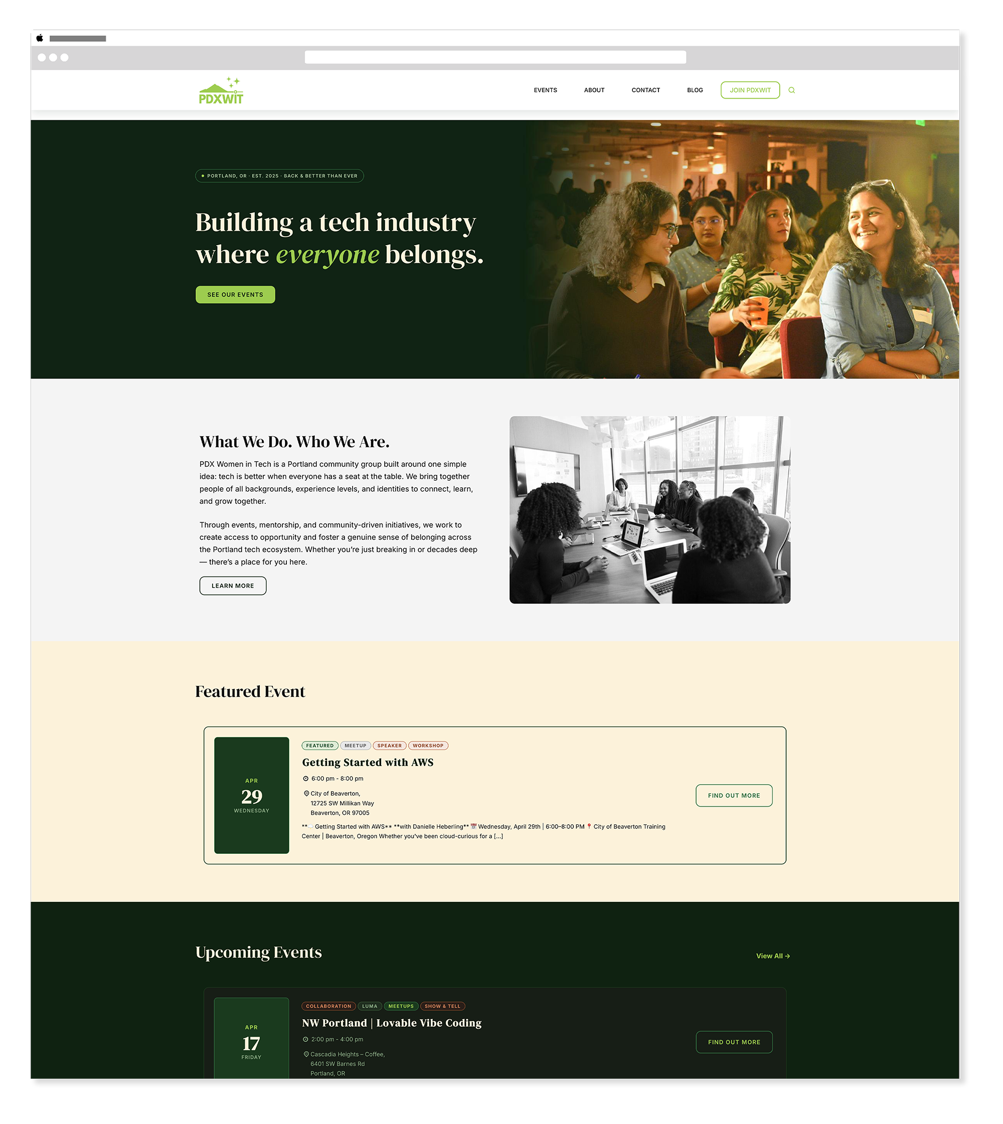 PDXWIT homepage