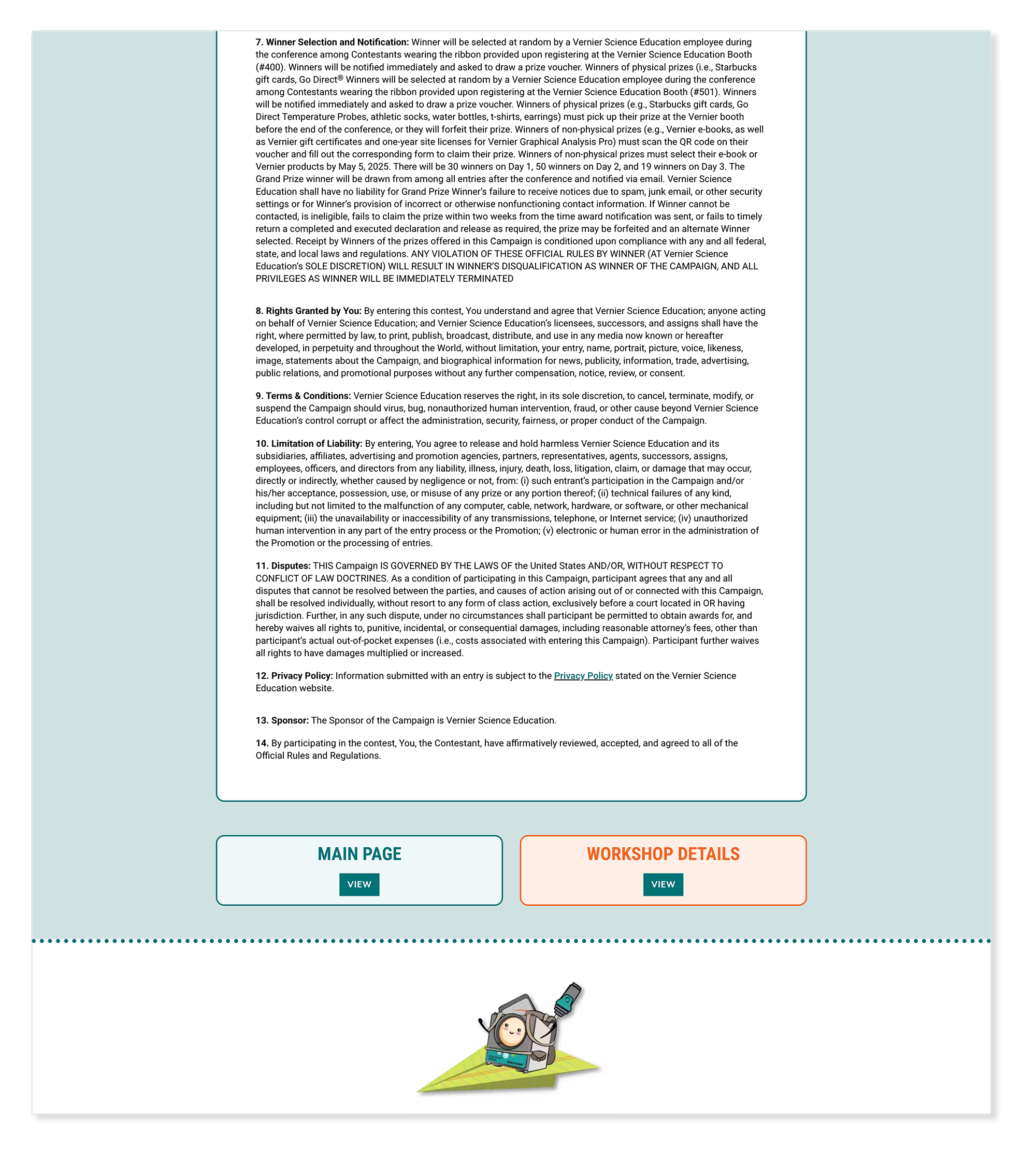 NSTA 2025 — giveaways mid section