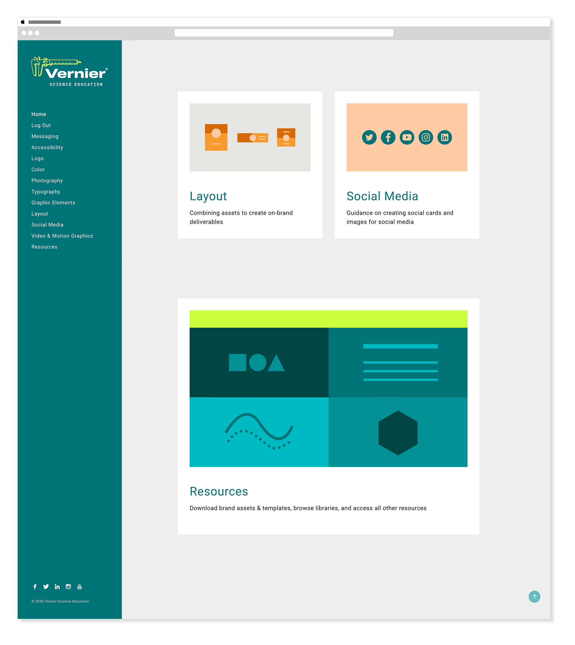 Vernier Brand Guide - Home - Footer