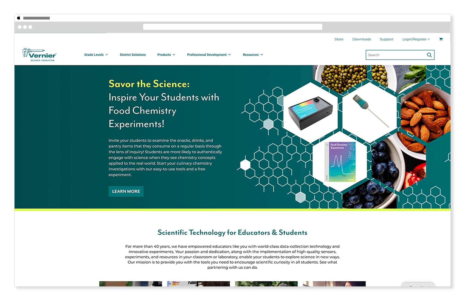 Vernier Home page - Food Chem