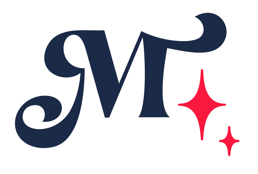 So Much Magic logo — midnight blue and pink on cream