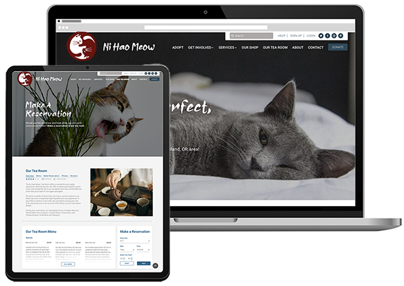 Ni Hao Meow Cat Shelter Website