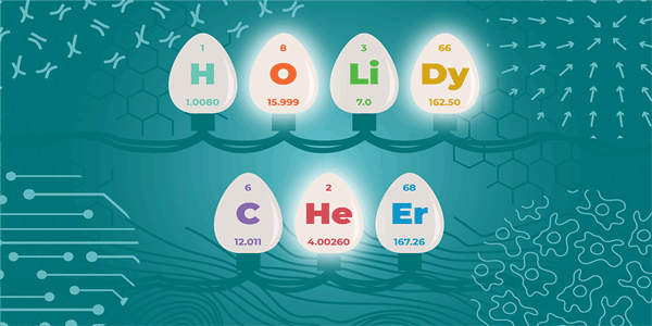 Vernier Holiday email header — animated