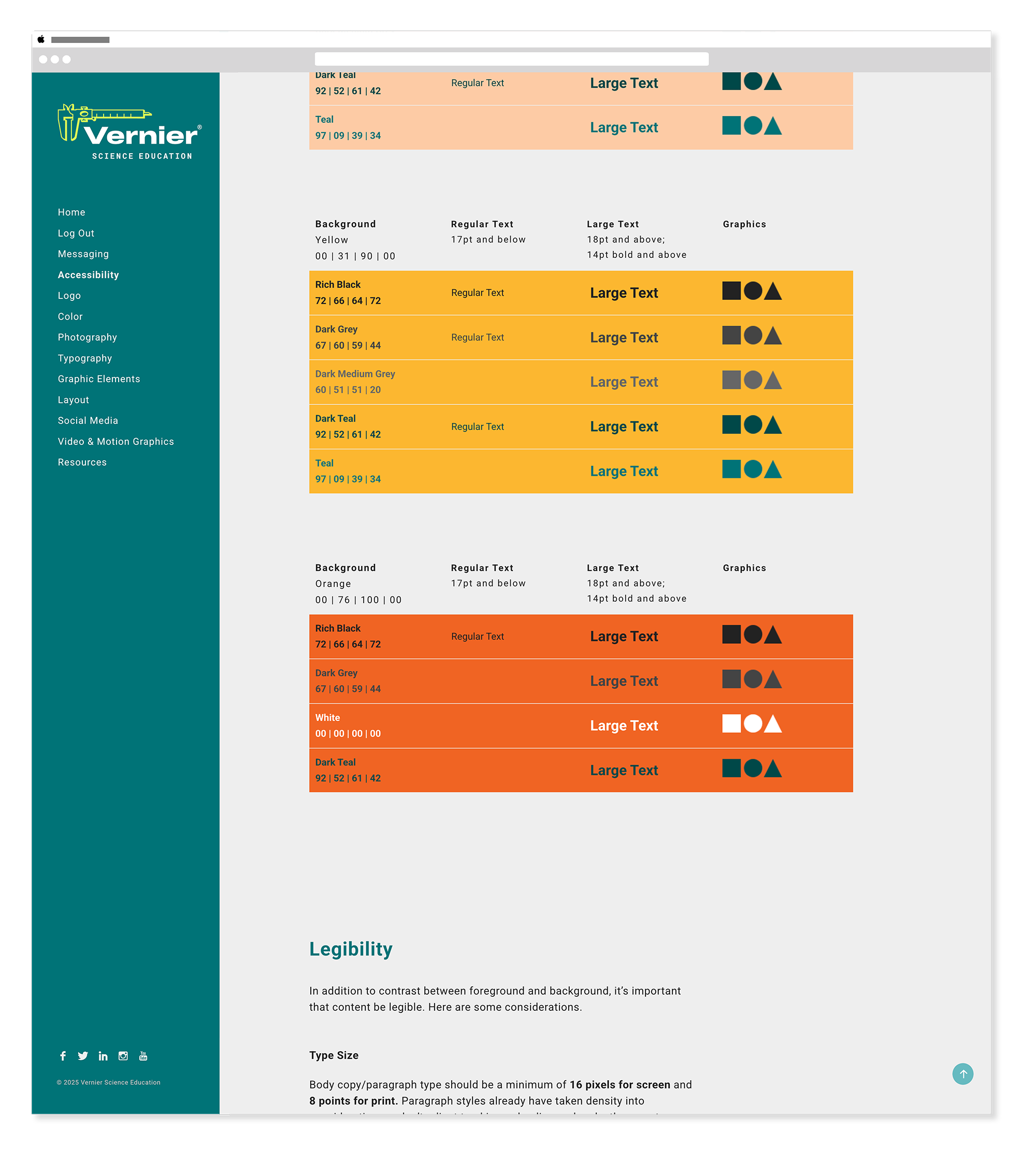 Vernier brand guide accessibility mid 5