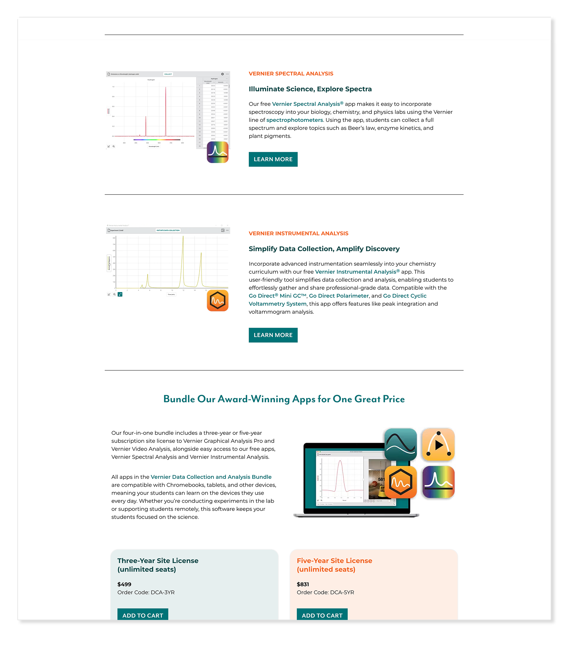 Vernier software live — mid 1