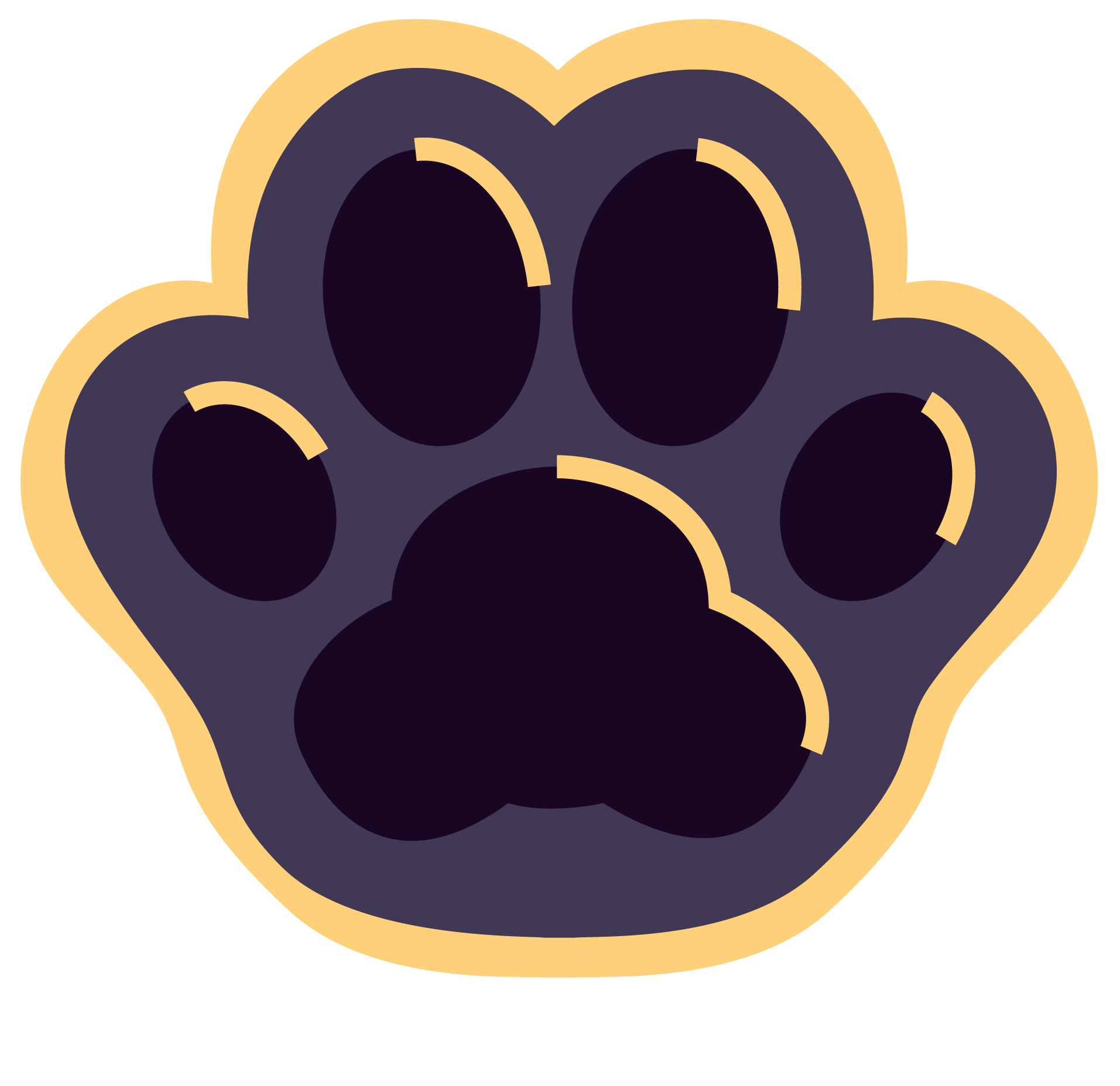 Paw print emoji