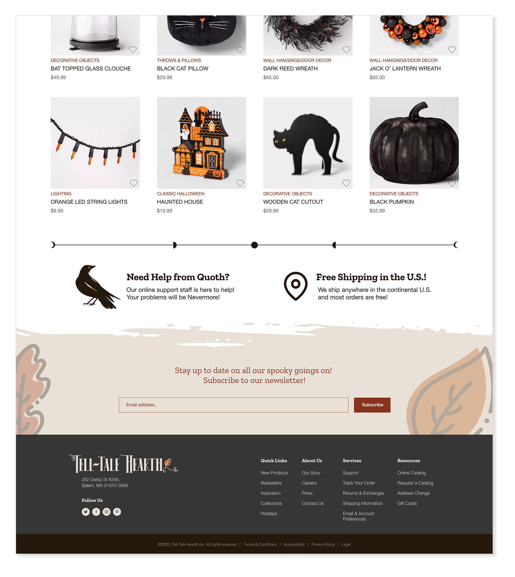 TTH Homepage Footer