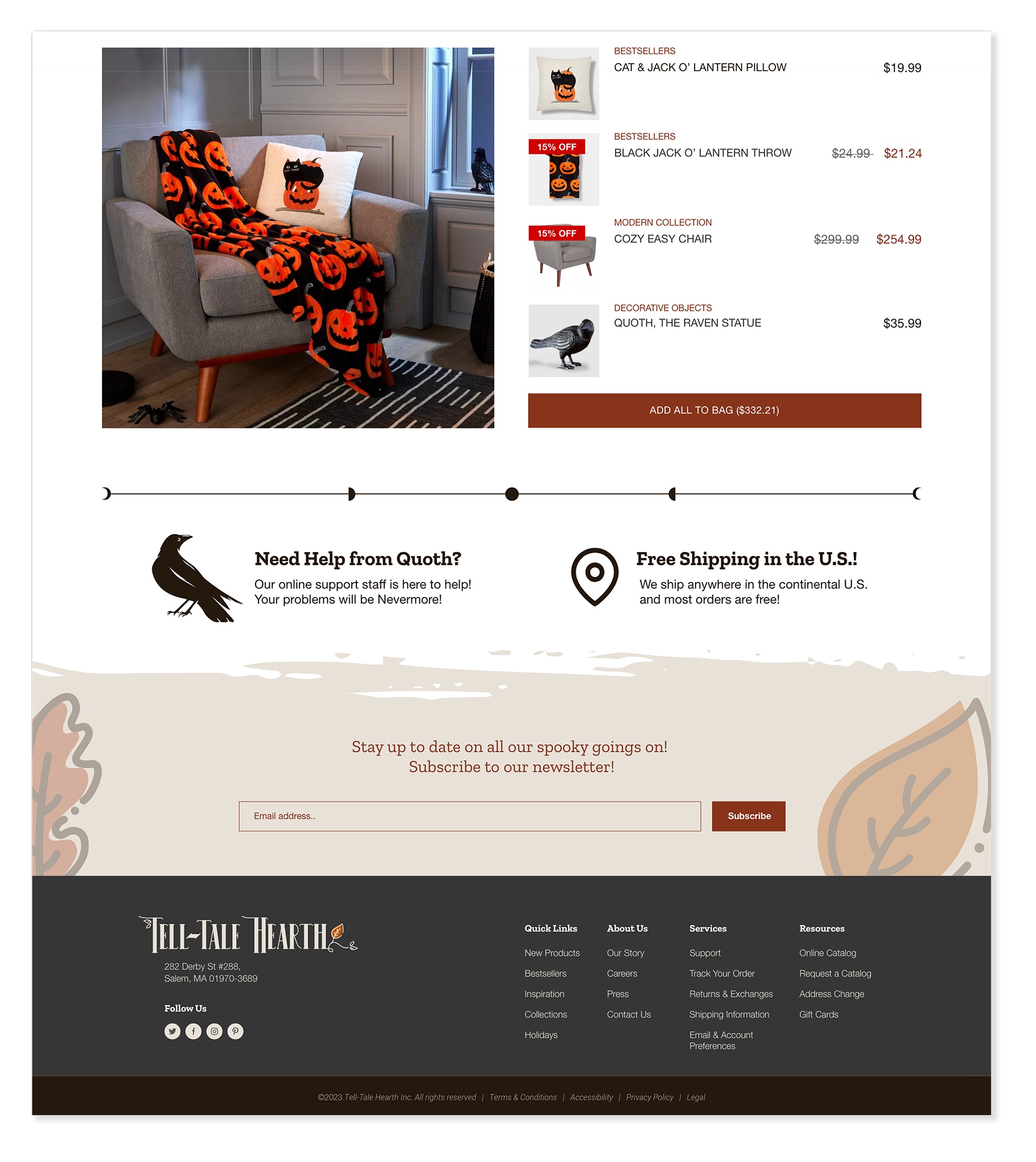 TTH Shop the Look Footer