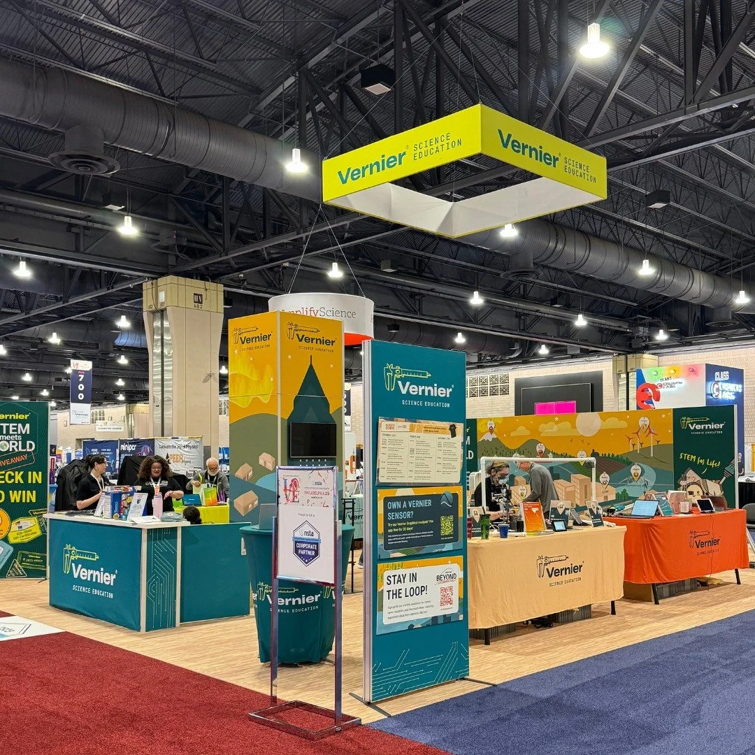 Vernier booth at 2025 NSTA conference — Philadelphia