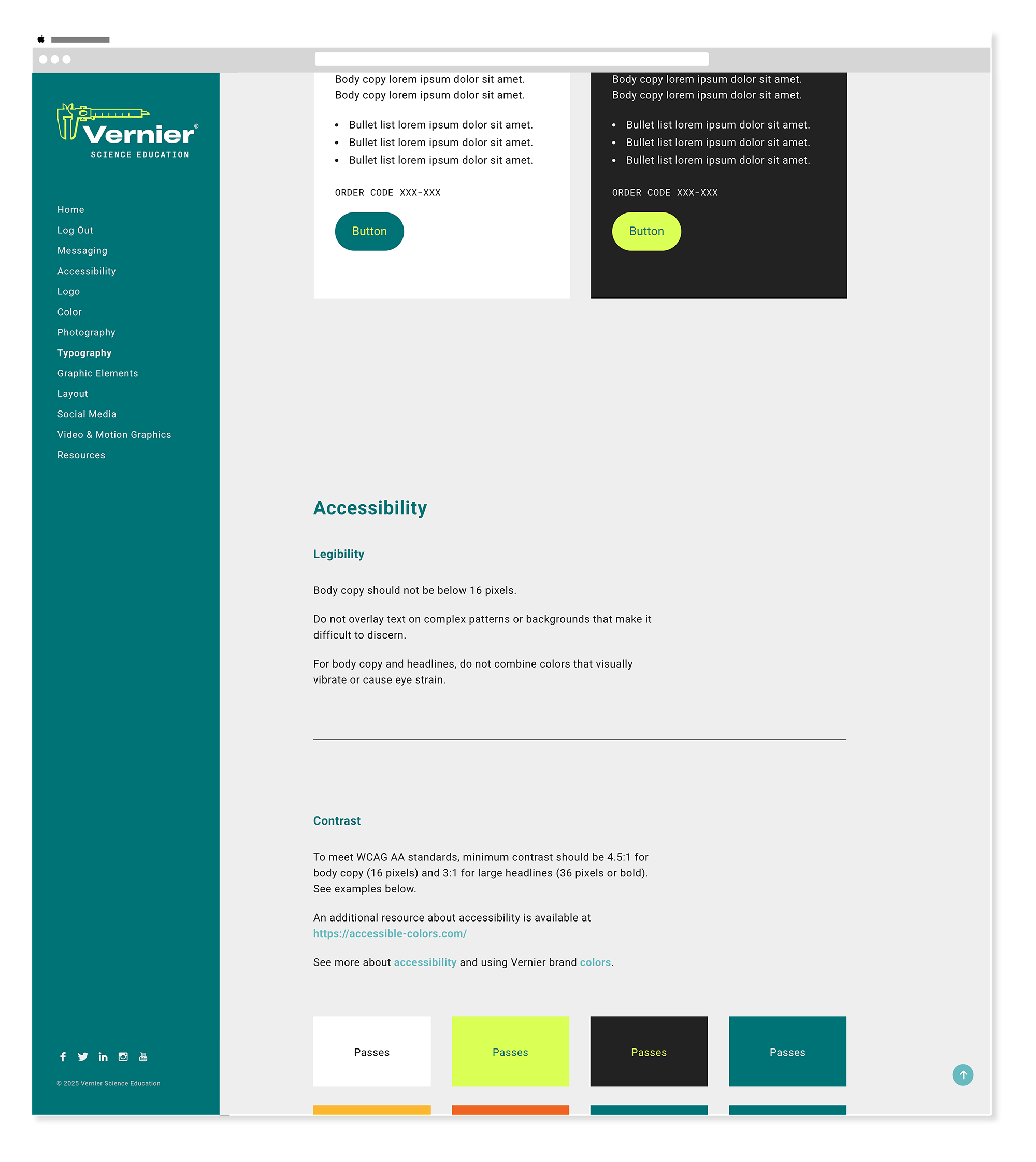Vernier brand guide typography mid 3