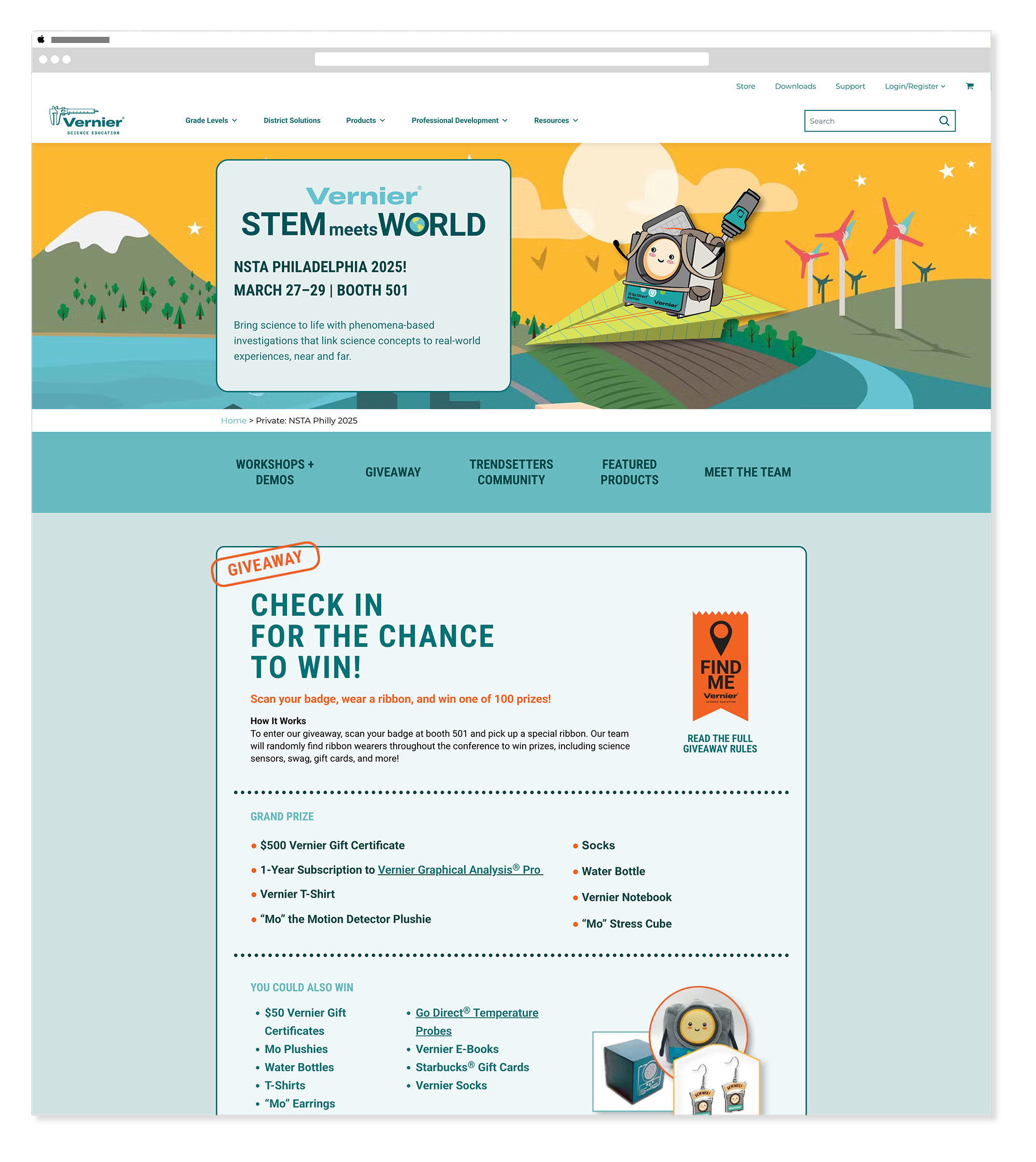 NSTA 2025 — main page header