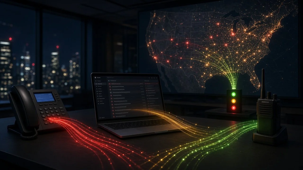 Live statuses and messages moving together through the N.I.C.O.L.E. system