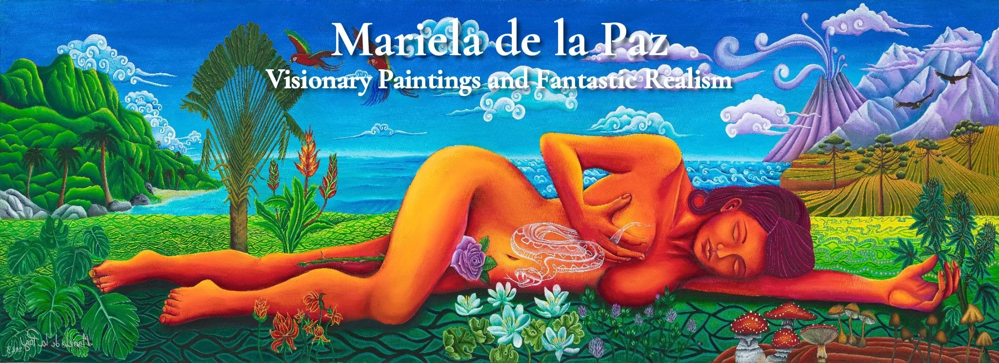 Earth Healing, oil painting by Mariela de la Paz