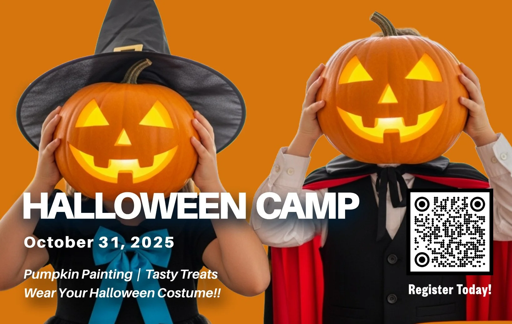 Halloween camp poster.