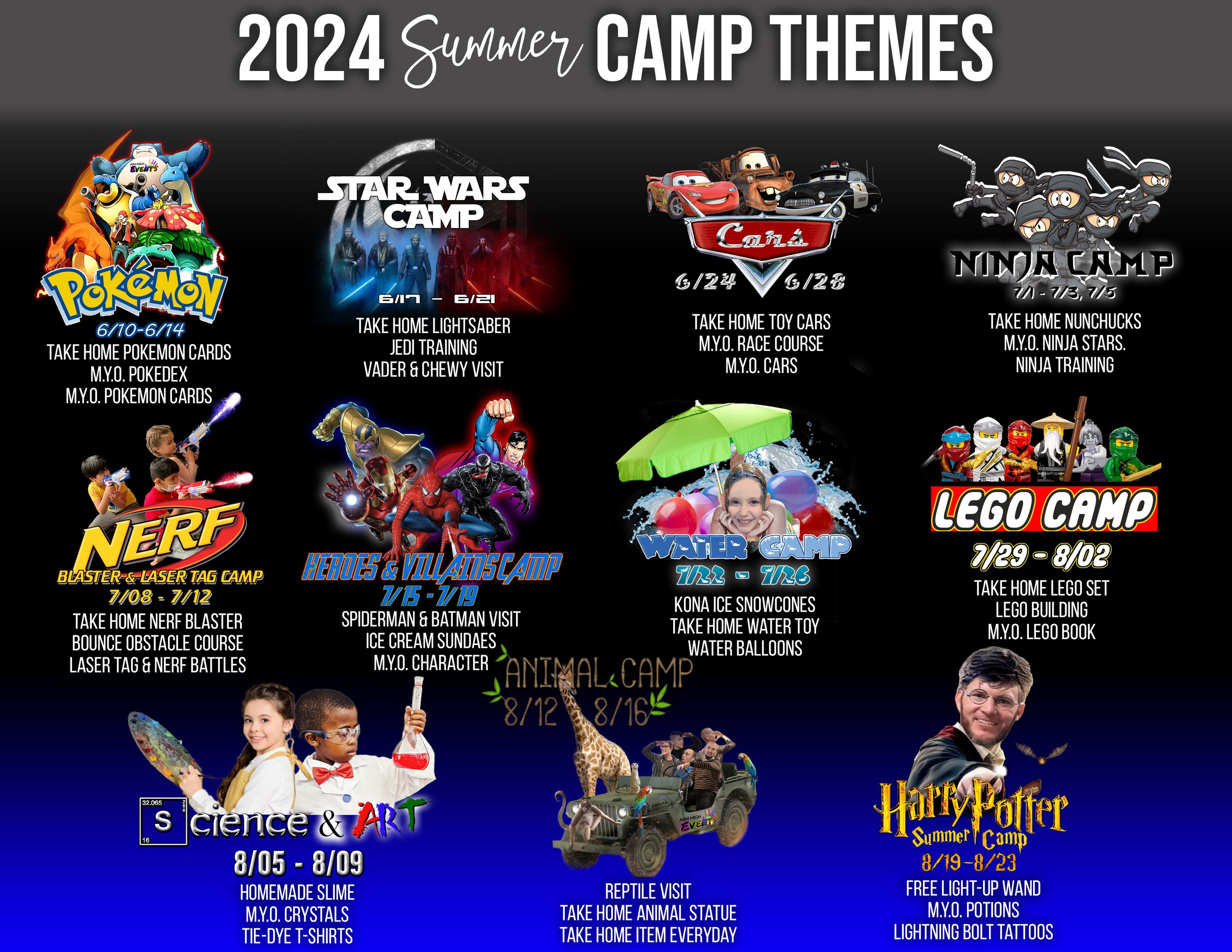Summer Camps poster.