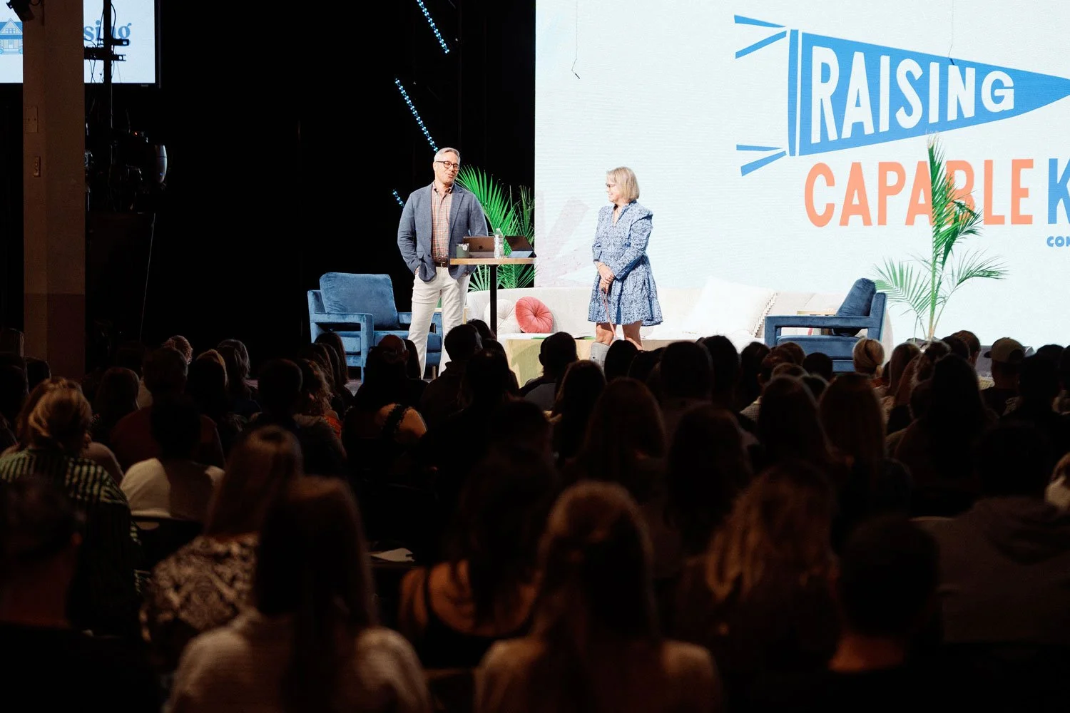 David Thomas and Sissy Goff speaking