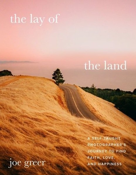 A picture of a landscape image with the text Lay of the Land.