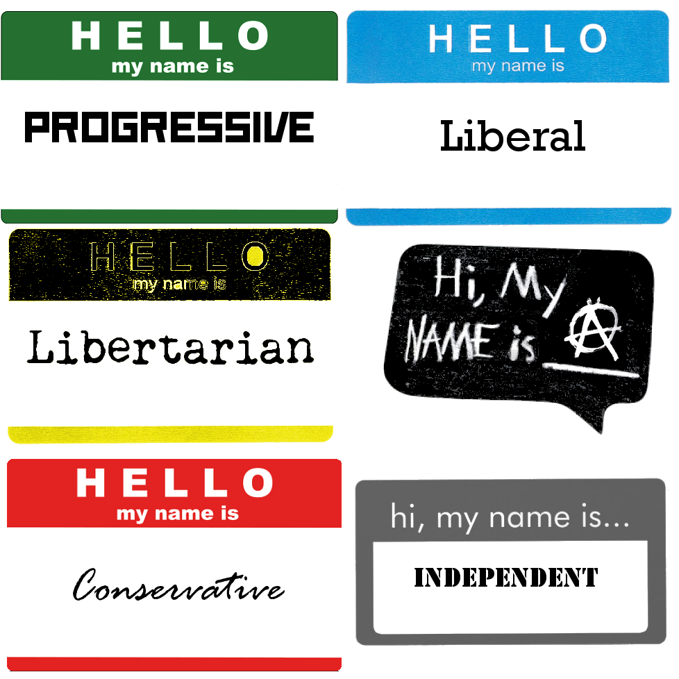 Mutliple political labels.