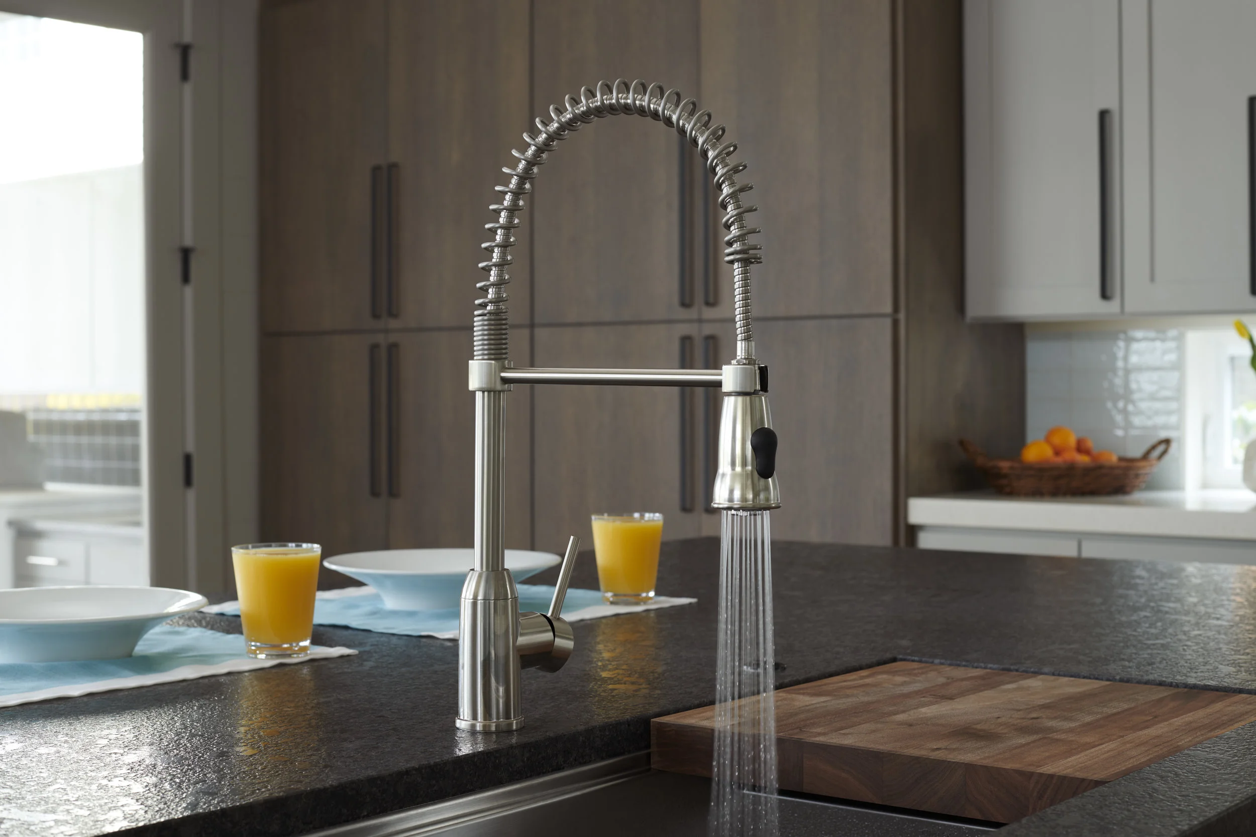 Pacific Bay Rainier coil pull-down kitchen faucet