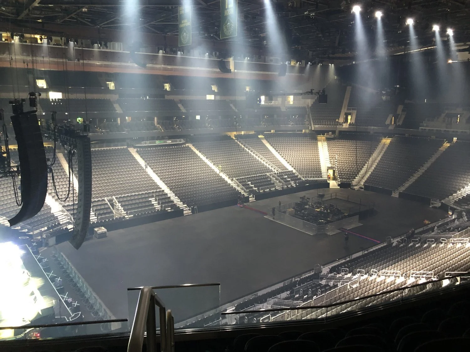 The rink and seating inside Climate Pledge Arena