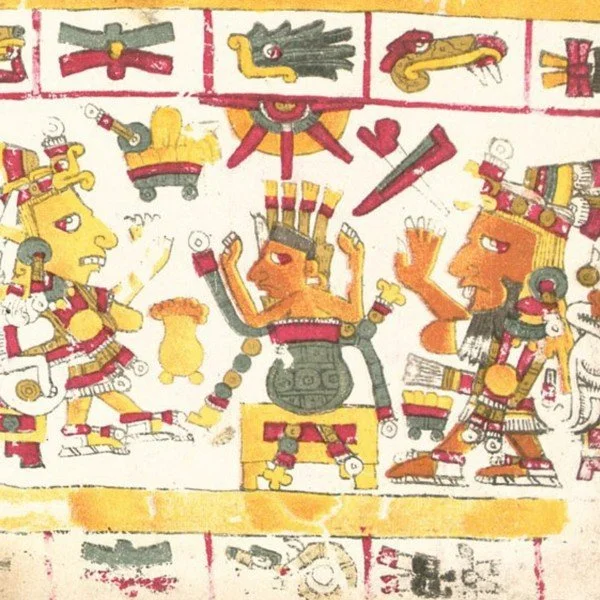 Ometecuhtli y Omecihuatl, la pareja creadora, en una lámina del Códice Borgia