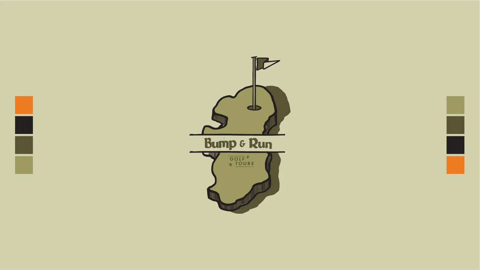 Bump & Run primary logo and color palette