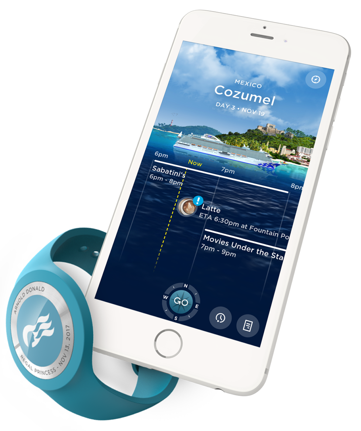Carnival Medallion wearable and app