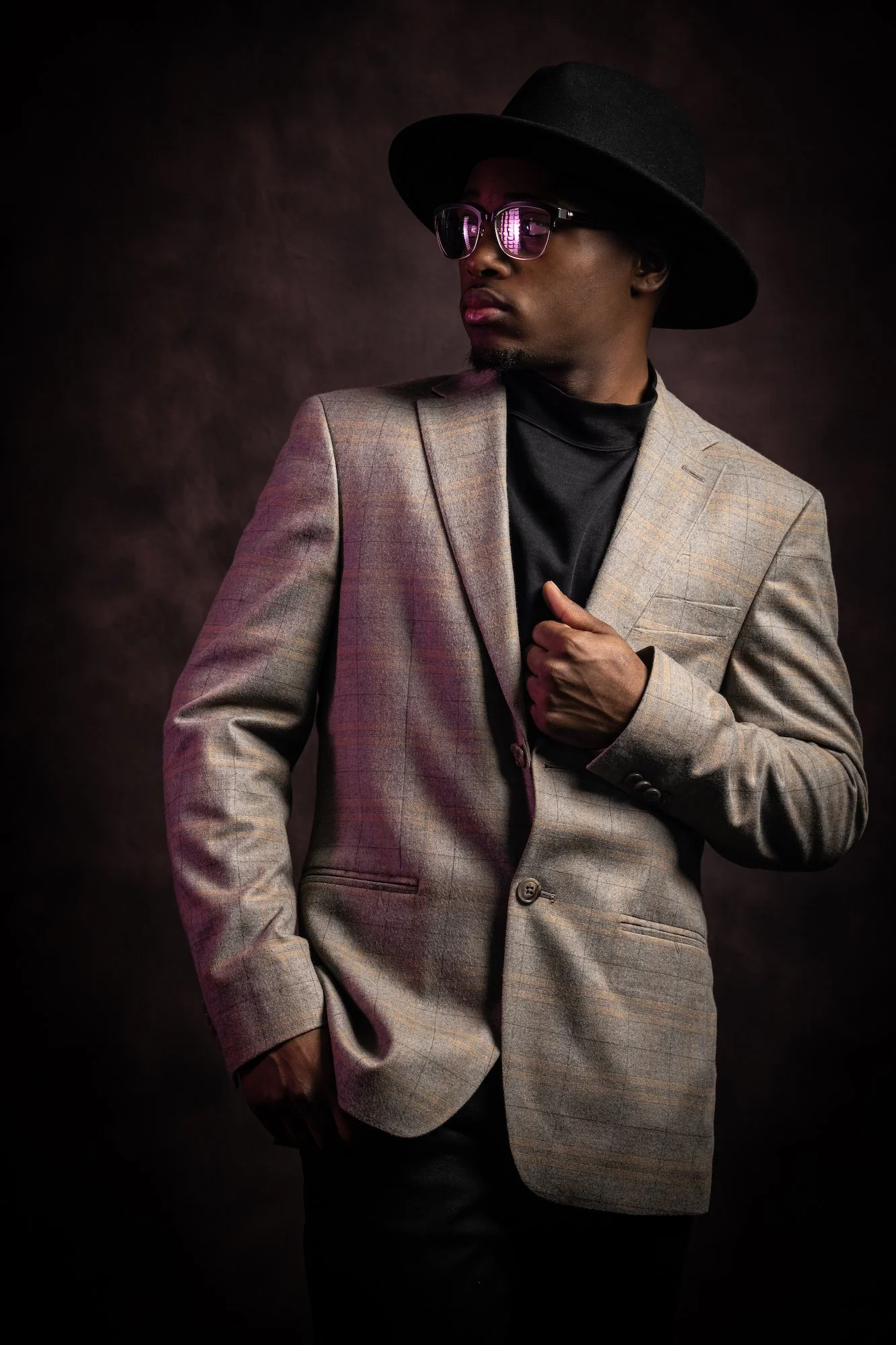 Formal senior portrait canvas