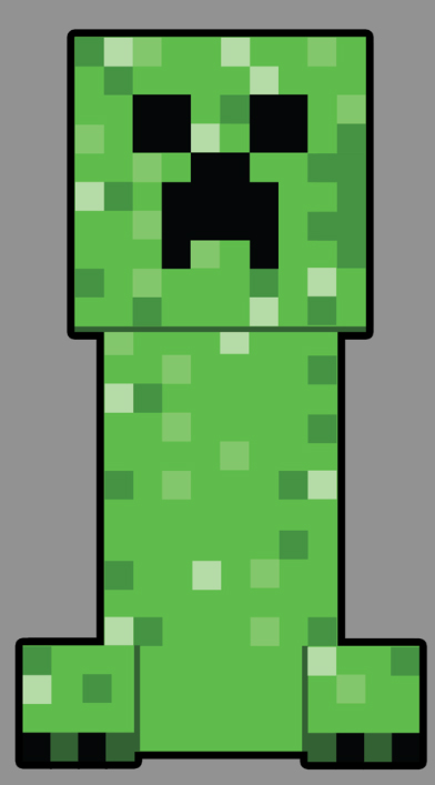 Крипер из майнкрафта как рисовать