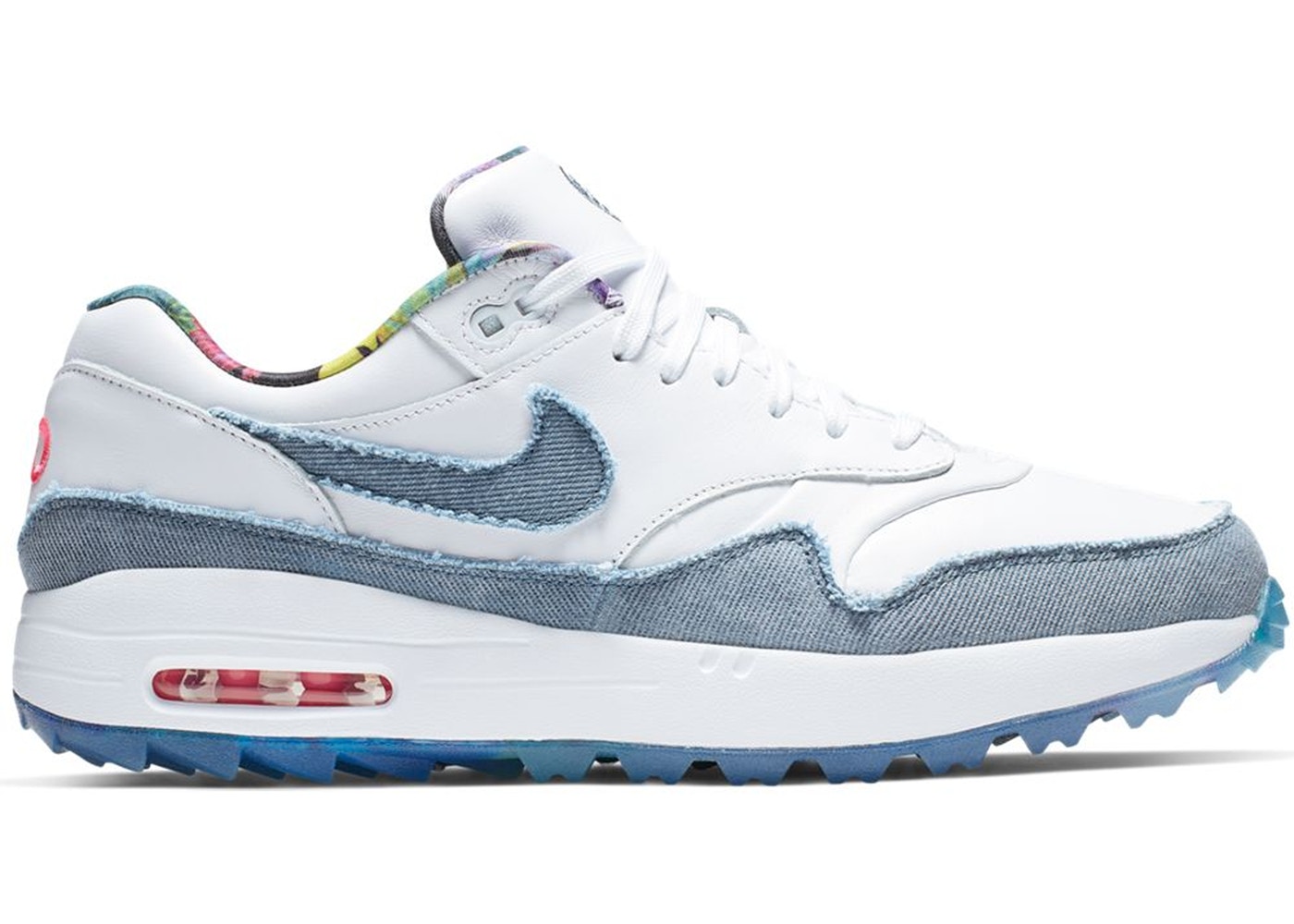 nike mens air max 1 no denim golf shoes